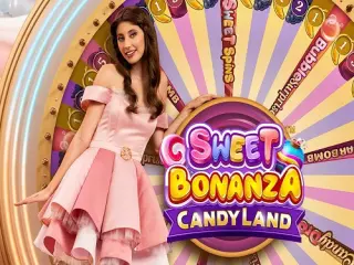Juego de dulces con universo brillante y sensación de bonificación