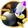 Portada de juego con brillo sutil y sensación de premio alto
